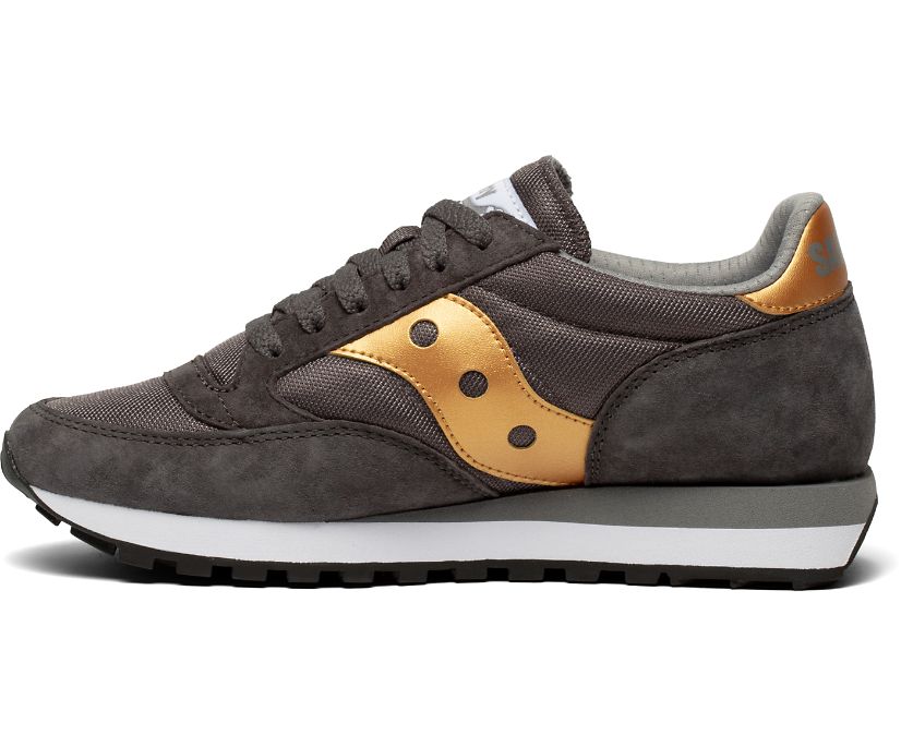 Women's Saucony Jazz 81 Originals Grey / Gold | Singapore 020ZUTG